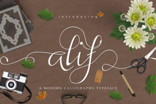 Alif: A Modern Script Typeface for Branding