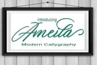 Ameila: A Modern Calligraphy Font for Makers