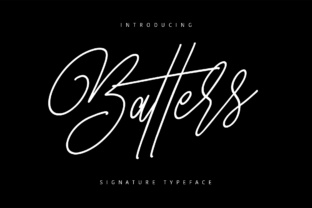 Batters: An Elegant Script Typeface for Branding