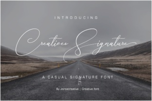 Creative Signature Font for Handmade Brands