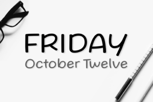 Friday October Twelve Typeface for Modern Branding