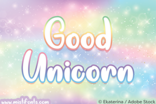 Good Unicorn Typeface for Playful Campaigns