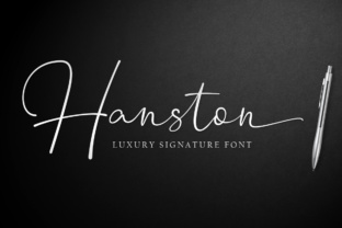 Hanston: A Modern Calligraphy Typeface for Luxury Branding