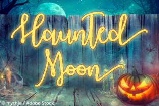 Haunted Moon Typeface for Spooky Campaigns