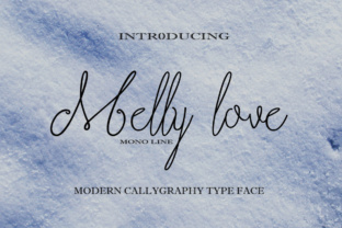 Melly Love: A Modern Calligraphy Typeface for Makers