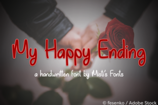 My Happy Ending Font for Editorial Design