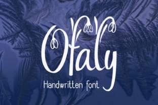 Ofaly: A Spring-Inspired Handwritten Typeface for Web Design