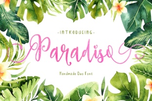 Paradiso Duo: A Script Handwritten Typeface for Editorial Design