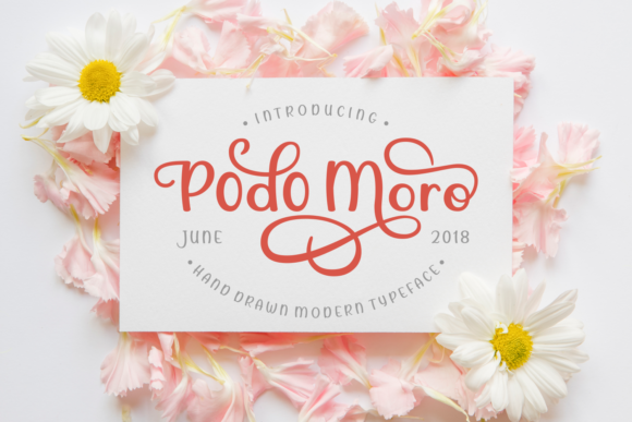 Podo Moro: A Hand Drawn Typeface for Modern Brands