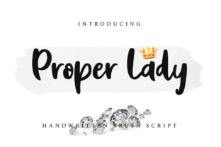 Proper Lady: A Handwritten Typeface for Editorial Design