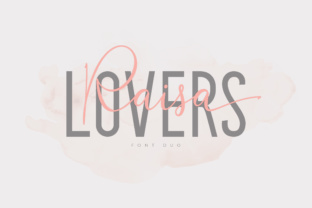 Raisa Lovers Duo: Elegant Script Fonts for Branding