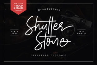 Shutter Stone Font for Bold Campaign Design