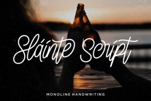 Sláinte Script Typeface for Handmade Brands
