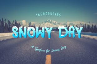 Snowy Day Font for Winter Crafts & Handmade Designs