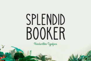 Splendid Booker: A Handwritten Typeface for Modern Web Design