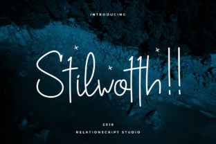 Stilwotth Script Font for Modern Web Design