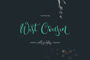 West Cousin: A Modern Calligraphy Typeface for Elegant Design