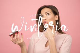 Winteria Typeface: Elegant Script for Makers